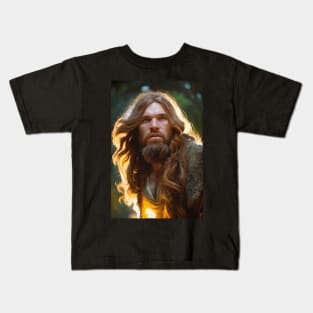 Prehistoric Neanderthal Shaman Kids T-Shirt